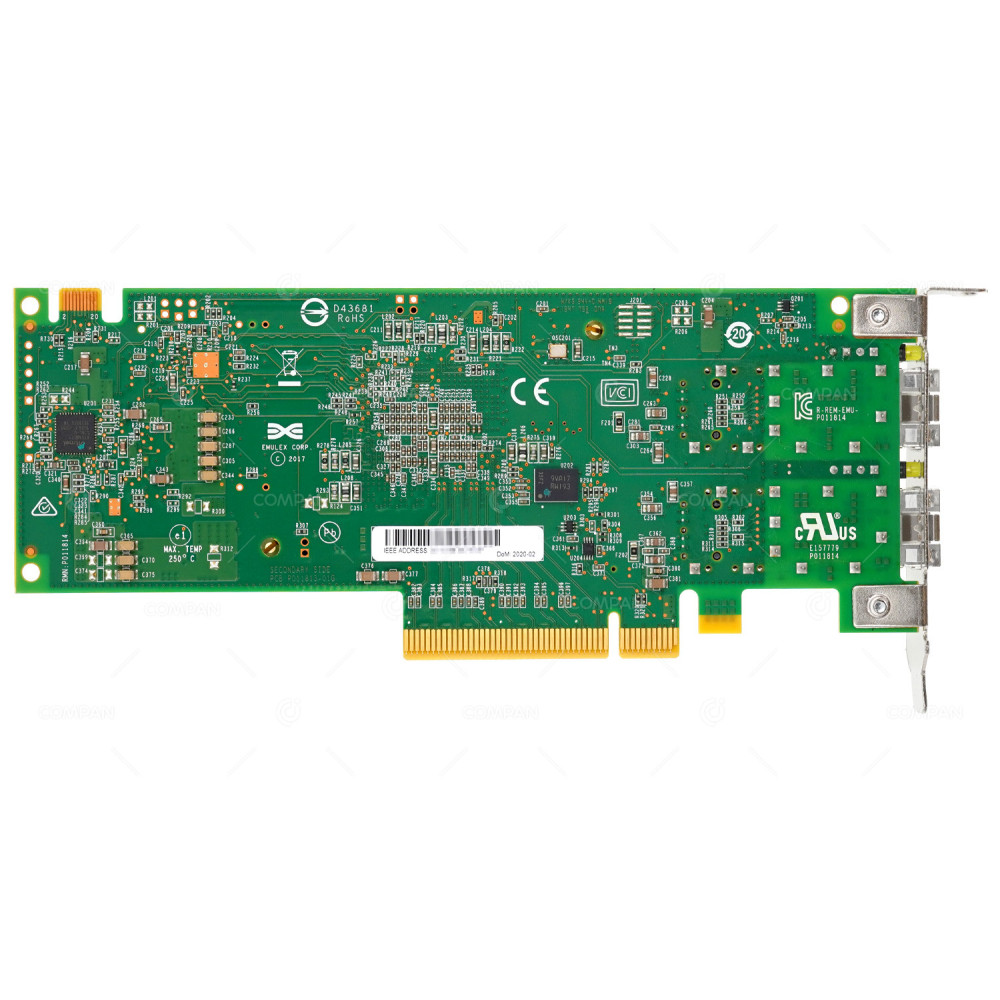 4VDY3 LP  DELL DUAL PORT 32GB SFP28 PCI-E 4.0 X8 FC HOST BUS ADAPTER LOW PROFILE